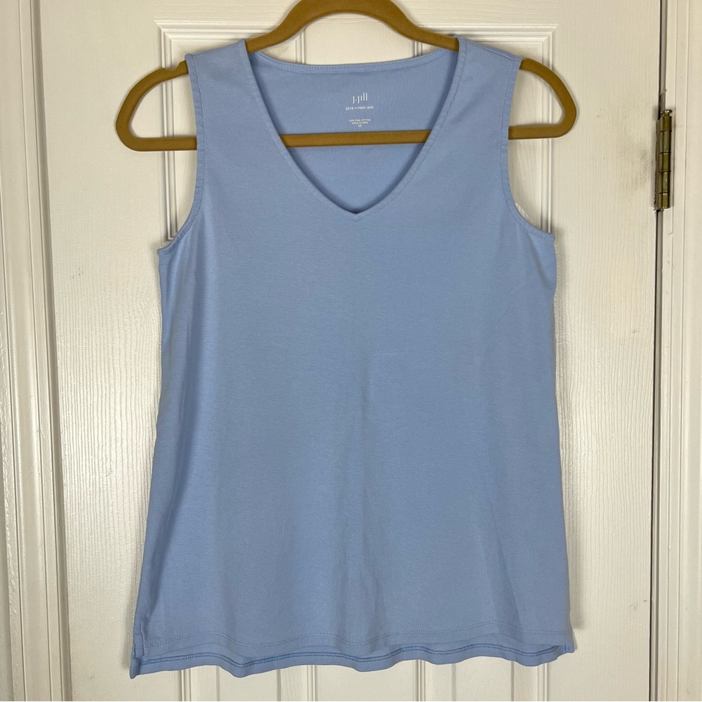 J. Jill 100% Pima Cotton V-Neck Tank